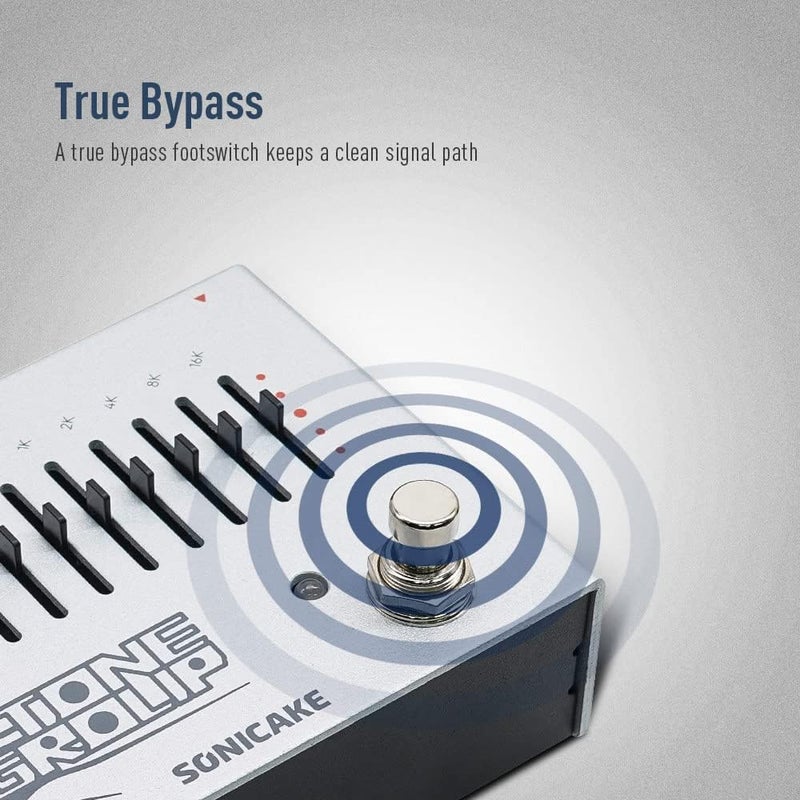 SONICAKE EQ Equalizer Guitar Effects Pedal Tone Group 10-Band - Image 5